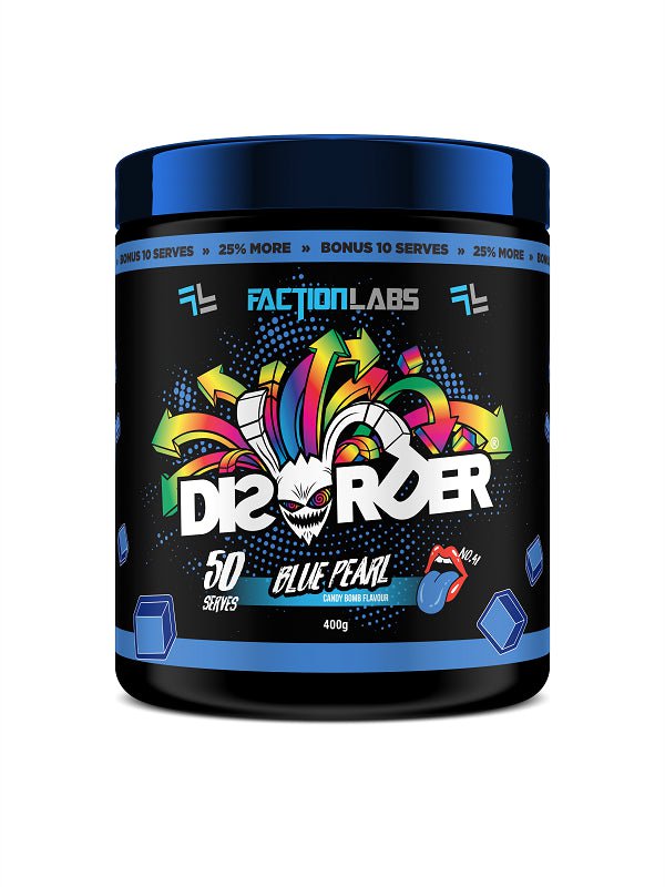 Faction Labs PRE WORKOUT Blue Pearl / 50 serves Disorder by Faction Labs